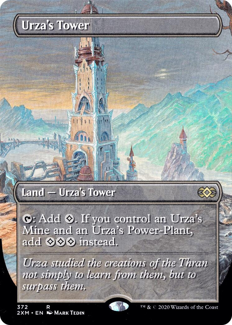 Image for Urza's Tower (Borderless) (Double Masters) (372) - Magic: The Gathering