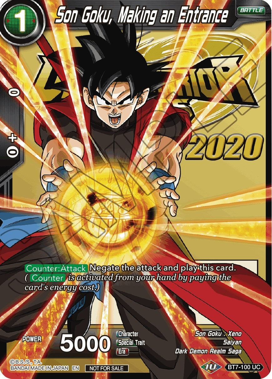 Image for Son Goku, Making an Entrance (Tournament Promotion Cards) (BT7-100) - Dragon Ball Super: Masters