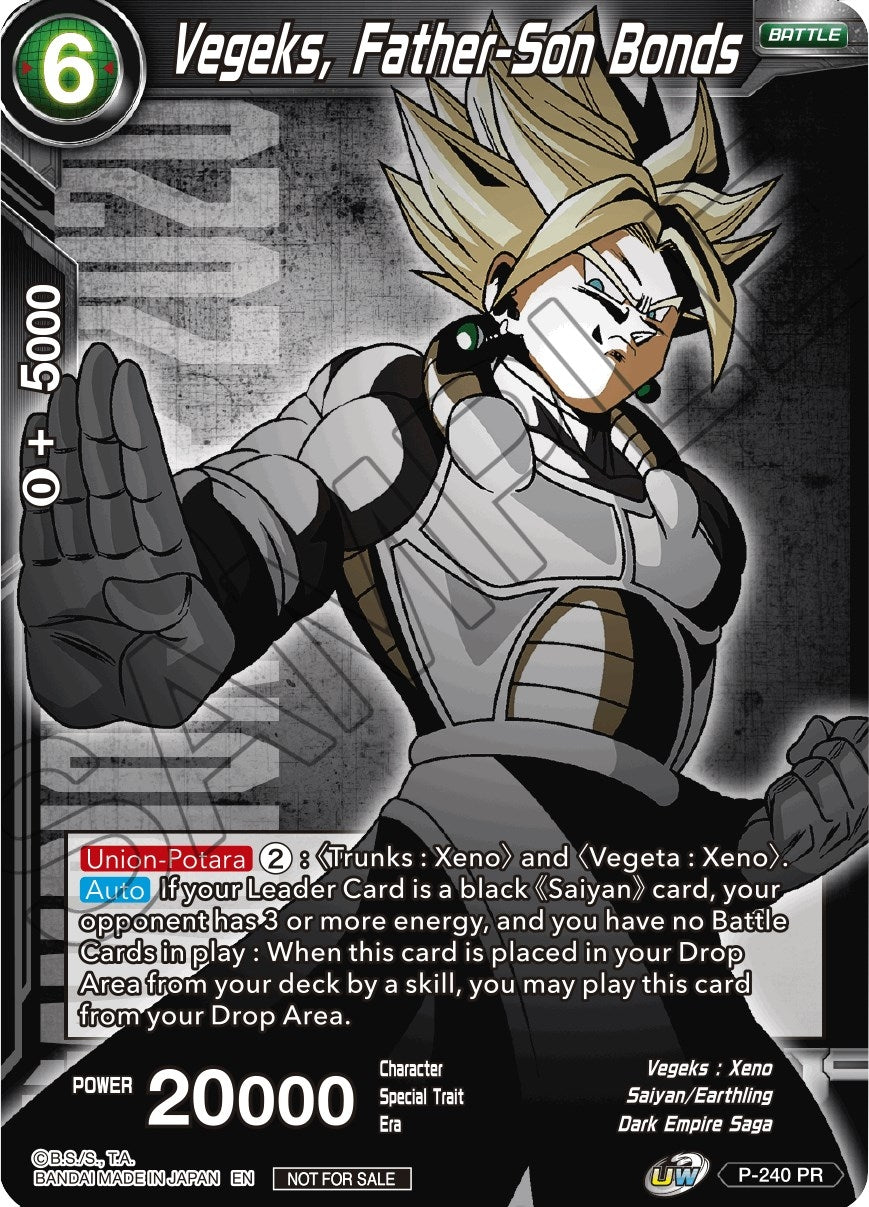Image for Vegeks, Father-Son Bonds (Promotion Cards) (P-240) - Dragon Ball Super: Masters