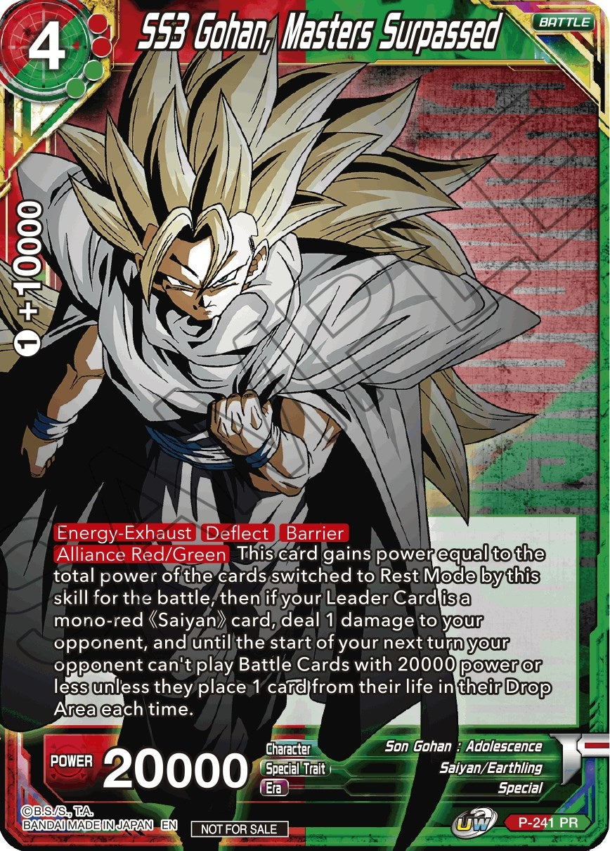 Image for SS3 Gohan, Masters Surpassed (Promotion Cards) (P-241) - Dragon Ball Super: Masters
