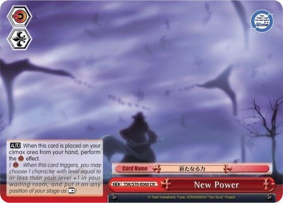 Image for New Power (That Time I Got Reincarnated as a Slime) (TSK/S70-E060 CR) - Weiss Schwarz