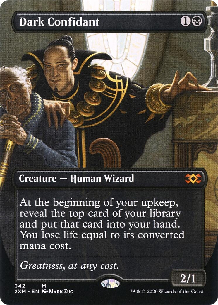 Image for Dark Confidant (Borderless) (Double Masters) (342) - Magic: The Gathering