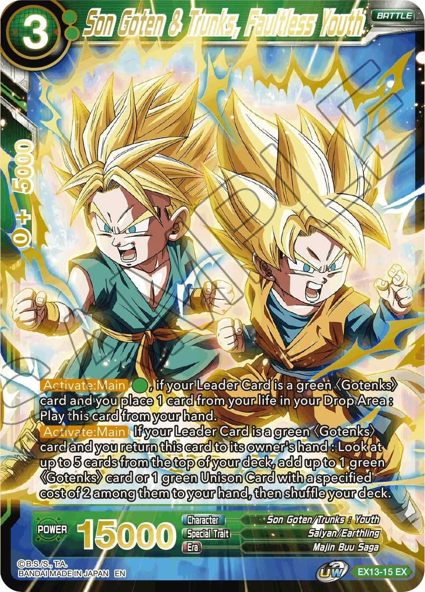 Image for Son Goten & Trunks, Faultless Youth (Special Anniversary Set 2020) (EX13-15) - Dragon Ball Super: Masters
