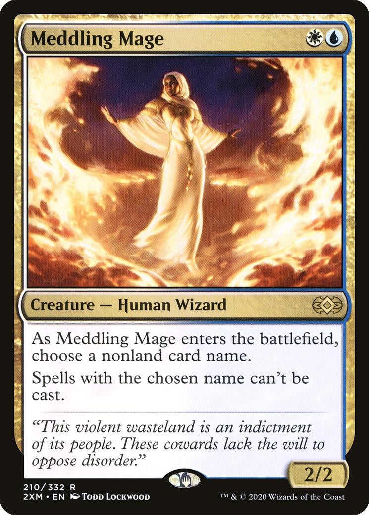 Image for Meddling Mage (Double Masters) (210) - Magic: The Gathering