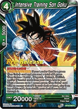 Image for Intensive Training Son Goku (Rise of the Unison Warrior Pre-Release Cards) (BT10-066) - Dragon Ball Super: Masters