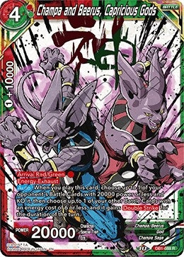 Image for Champa and Beerus, Capricious Gods (Alternate Art) (Special Anniversary Set 2020) (DB1-088) - Dragon Ball Super: Masters
