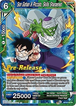 Image for Son Gohan & Piccolo, Skills Sharpened (Rise of the Unison Warrior Pre-Release Cards) (BT10-147) - Dragon Ball Super: Masters
