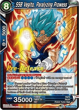 Image for SSB Vegito, Paralyzing Prowess (Rise of the Unison Warrior Pre-Release Cards) (BT10-045) - Dragon Ball Super: Masters