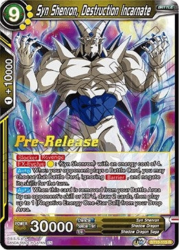 Image for Syn Shenron, Destruction Incarnate (Rise of the Unison Warrior Pre-Release Cards) (BT10-115) - Dragon Ball Super: Masters