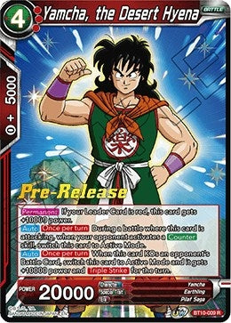 Image for Yamcha, the Desert Hyena (Rise of the Unison Warrior Pre-Release Cards) (BT10-009) - Dragon Ball Super: Masters