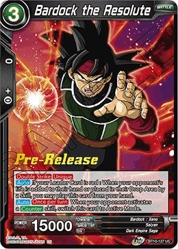 Image for Bardock the Resolute (Rise of the Unison Warrior Pre-Release Cards) (BT10-127) - Dragon Ball Super: Masters