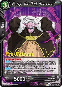 Image for Gravy, the Dark Sorcerer (Rise of the Unison Warrior Pre-Release Cards) (BT10-138) - Dragon Ball Super: Masters