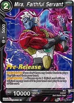 Image for Mira, Faithful Servant (Rise of the Unison Warrior Pre-Release Cards) (BT10-135) - Dragon Ball Super: Masters
