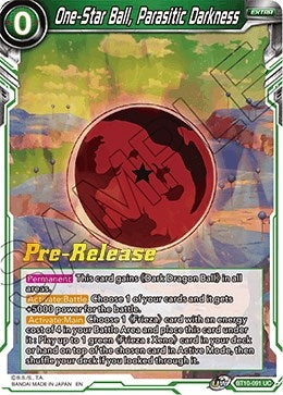 Image for One-Star Ball, Parasitic Darkness (Rise of the Unison Warrior Pre-Release Cards) (BT10-091) - Dragon Ball Super: Masters