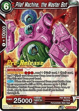 Image for Pilaf Machine, the Master Bot (Rise of the Unison Warrior Pre-Release Cards) (BT10-025) - Dragon Ball Super: Masters