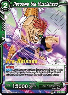 Image for Recoome the Musclehead (Rise of the Unison Warrior Pre-Release Cards) (BT10-078) - Dragon Ball Super: Masters