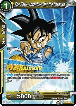 Image for Son Goku, Adventure into the Unknown (Rise of the Unison Warrior Pre-Release Cards) (BT10-099) - Dragon Ball Super: Masters