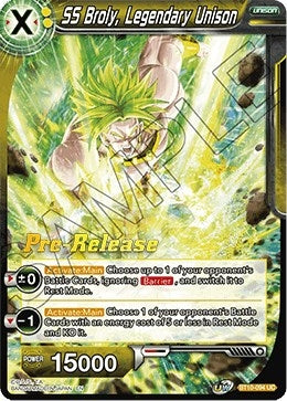 Image for SS Broly, Legendary Unison (Rise of the Unison Warrior Pre-Release Cards) (BT10-094) - Dragon Ball Super: Masters