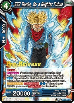 Image for SS2 Trunks, for a Brighter Future (Rise of the Unison Warrior Pre-Release Cards) (BT10-043) - Dragon Ball Super: Masters