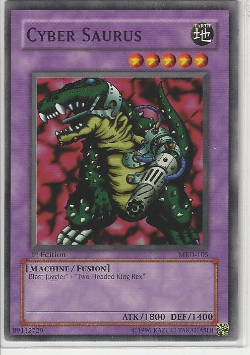 Image for Cyber Saurus (Metal Raiders) (MRD-105) - YuGiOh