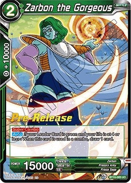 Image for Zarbon the Gorgeous (Rise of the Unison Warrior Pre-Release Cards) (BT10-085) - Dragon Ball Super: Masters