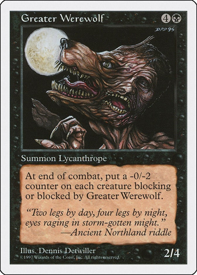 Image for Greater Werewolf (Fifth Edition) - Magic: The Gathering