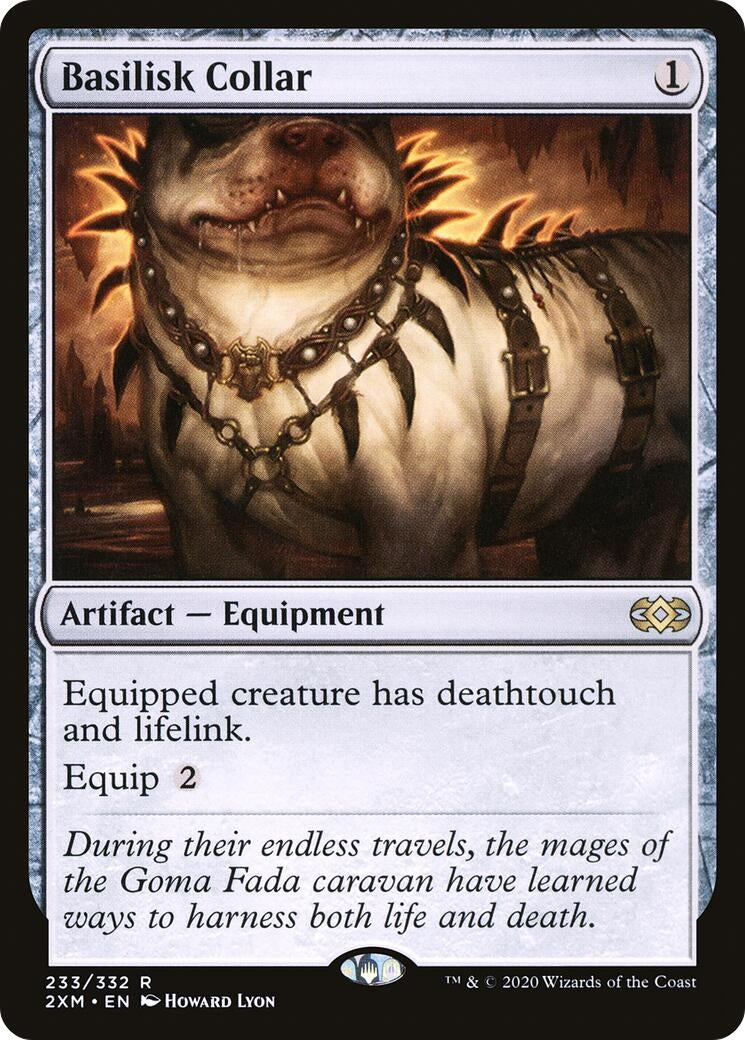 Image for Basilisk Collar (Double Masters) (233) - Magic: The Gathering