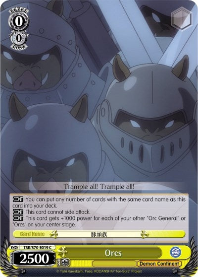 Image for Orcs (That Time I Got Reincarnated as a Slime) (TSK/S70-E019 C) - Weiss Schwarz