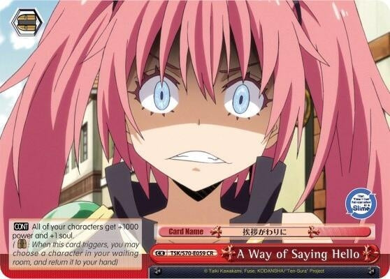 Image for A Way of Saying Hello (That Time I Got Reincarnated as a Slime) (TSK/S70-E059 CR) - Weiss Schwarz