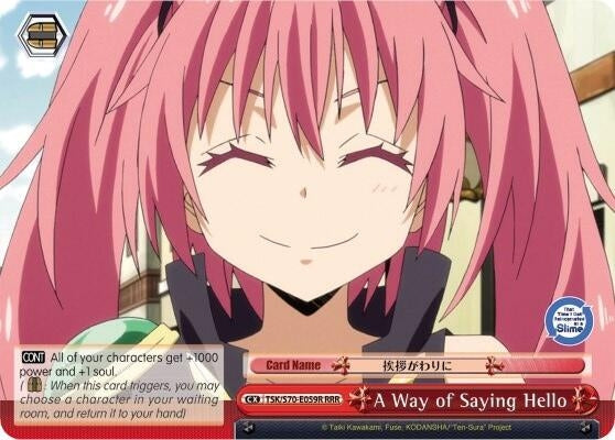 Image for A Way of Saying Hello (RRR) (That Time I Got Reincarnated as a Slime) (TSK/S70-E059R RRR) - Weiss Schwarz