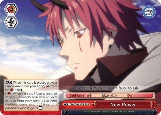 Image for New Power (RRR) (That Time I Got Reincarnated as a Slime) (TSK/S70-E060R RRR) - Weiss Schwarz