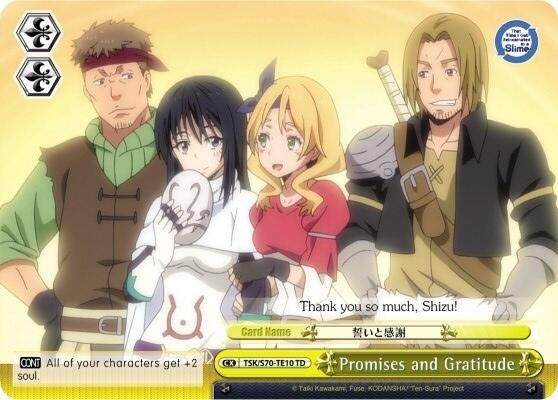 Image for Promises and Gratitude (That Time I Got Reincarnated as a Slime) (TSK/S70-TE10 TD) - Weiss Schwarz