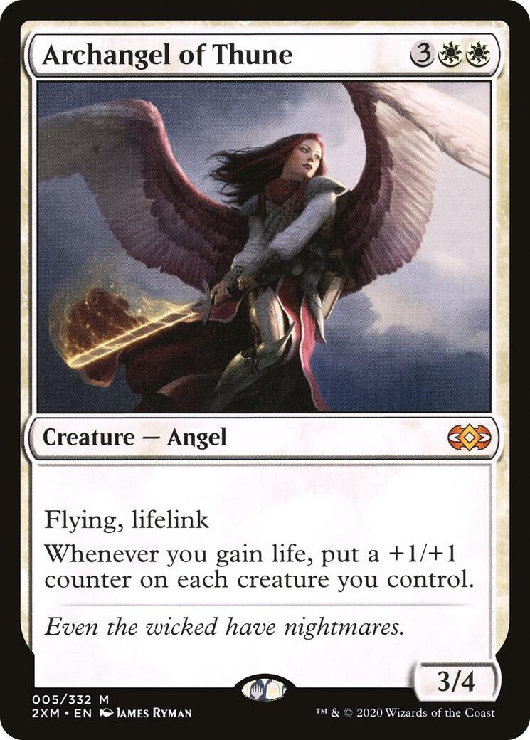 Image for Archangel of Thune (Double Masters) (5) - Magic: The Gathering