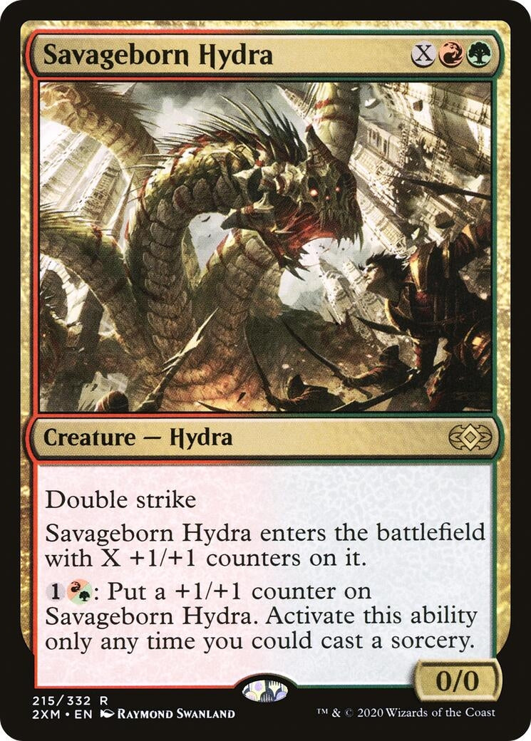 Image for Savageborn Hydra (Double Masters) (215) - Magic: The Gathering