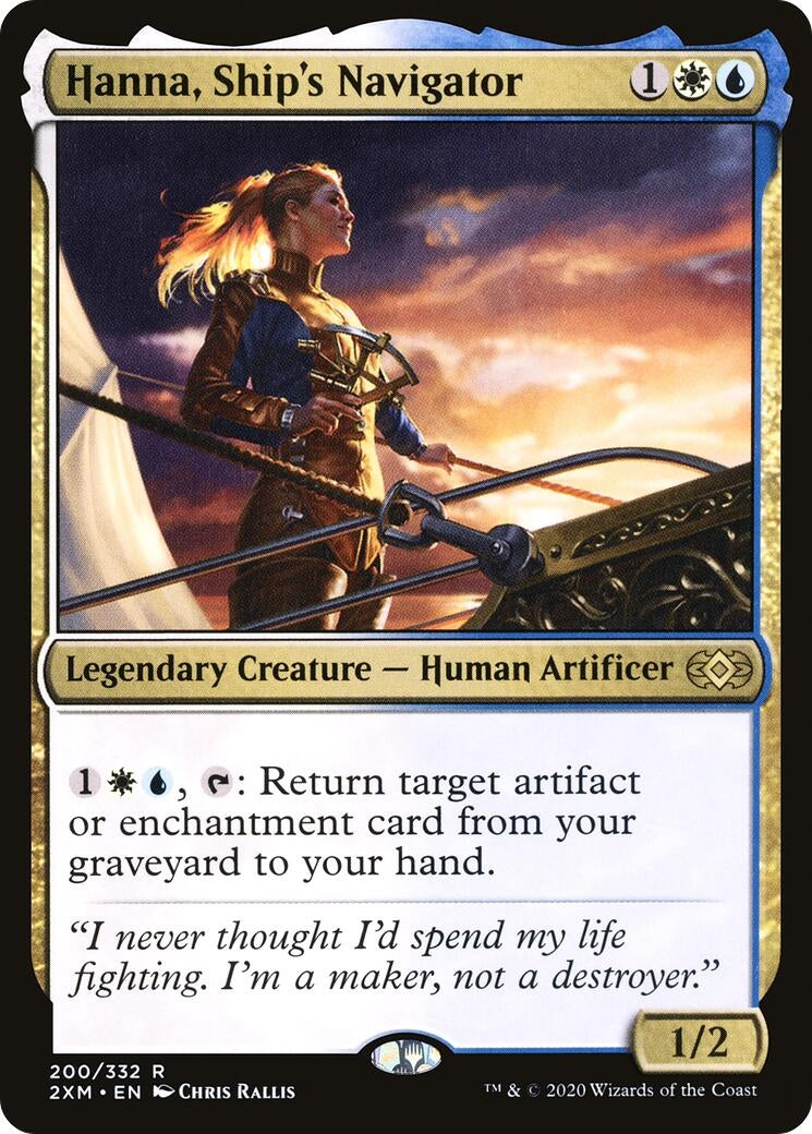 Image for Hanna, Ship's Navigator (Double Masters) (200) - Magic: The Gathering