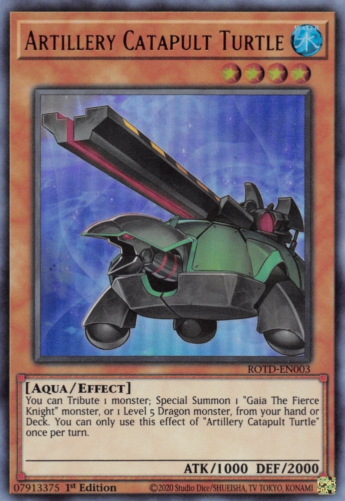 Image for Artillery Catapult Turtle (Rise of the Duelist) (ROTD-EN003) - YuGiOh