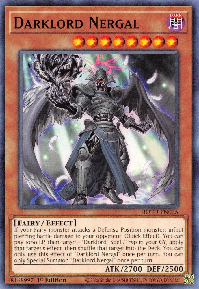 Image for Darklord Nergal (Rise of the Duelist) (ROTD-EN025) - YuGiOh