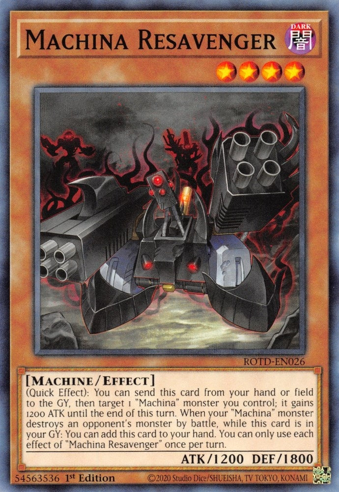 Image for Machina Resavenger (Rise of the Duelist) (ROTD-EN026) - YuGiOh