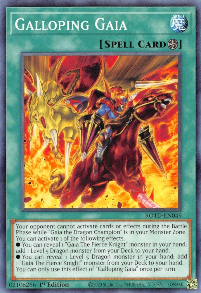 Image for Galloping Gaia (Rise of the Duelist) (ROTD-EN049) - YuGiOh
