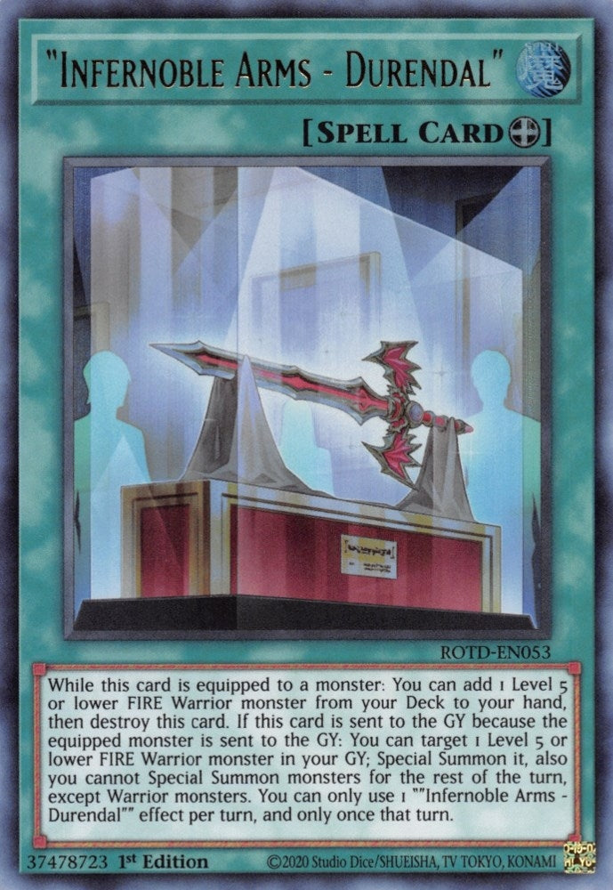 Image for "Infernoble Arms - Durendal" (Rise of the Duelist) (ROTD-EN053) - YuGiOh