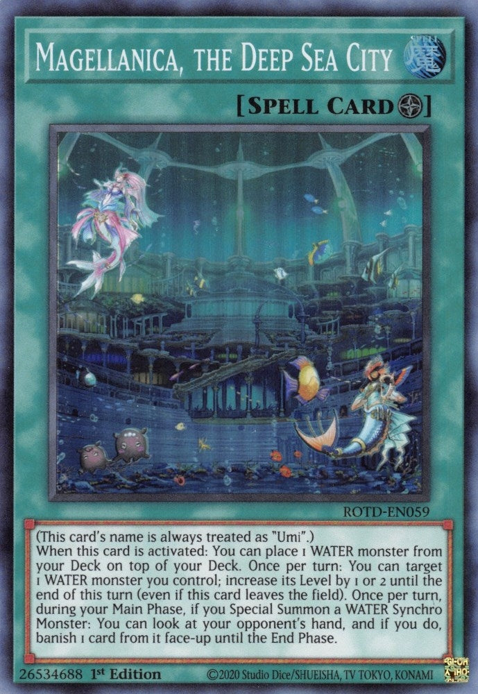 Image for Magellanica, the Deep Sea City (Rise of the Duelist) (ROTD-EN059) - YuGiOh