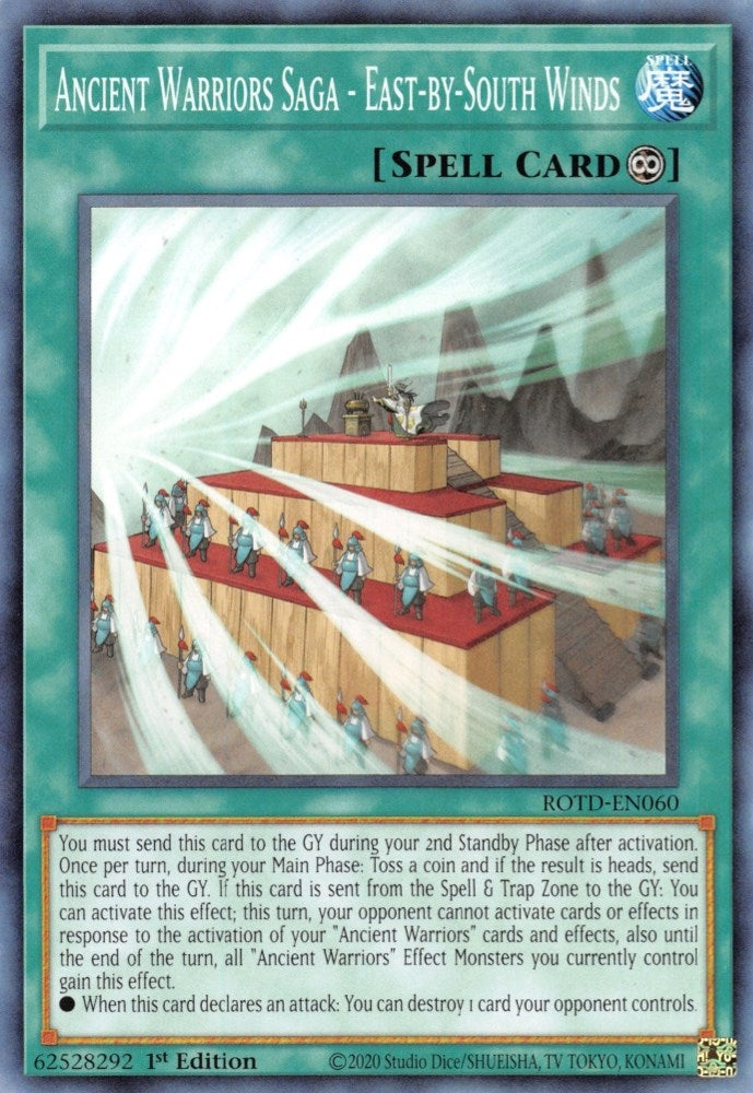 Image for Ancient Warriors Saga - East-by-South Winds (Rise of the Duelist) (ROTD-EN060) - YuGiOh