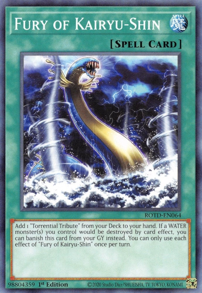 Image for Fury of Kairyu-Shin (Rise of the Duelist) (ROTD-EN064) - YuGiOh