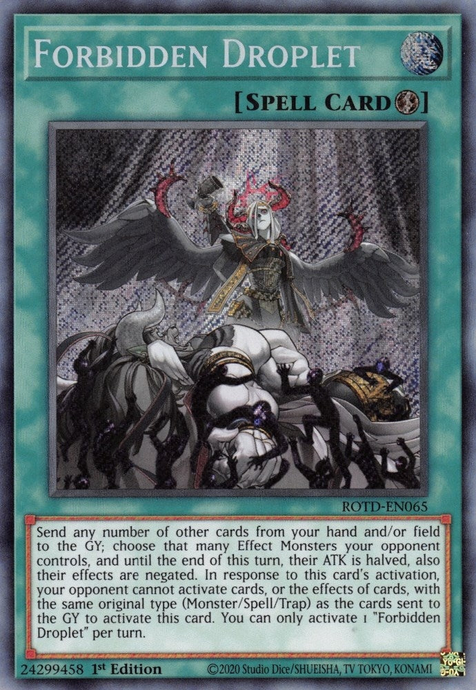 Image for Forbidden Droplet (Rise of the Duelist) (ROTD-EN065) - YuGiOh