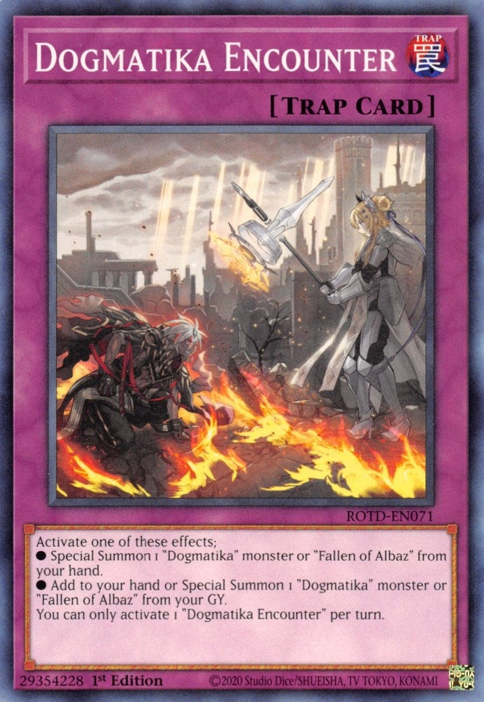 Image for Dogmatika Encounter (Rise of the Duelist) (ROTD-EN071) - YuGiOh