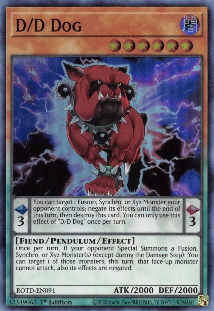 Image for D/D Dog (Rise of the Duelist) (ROTD-EN091) - YuGiOh