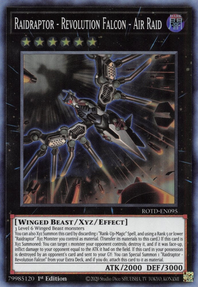 Image for Raidraptor - Revolution Falcon - Air Raid (Rise of the Duelist) (ROTD-EN095) - YuGiOh