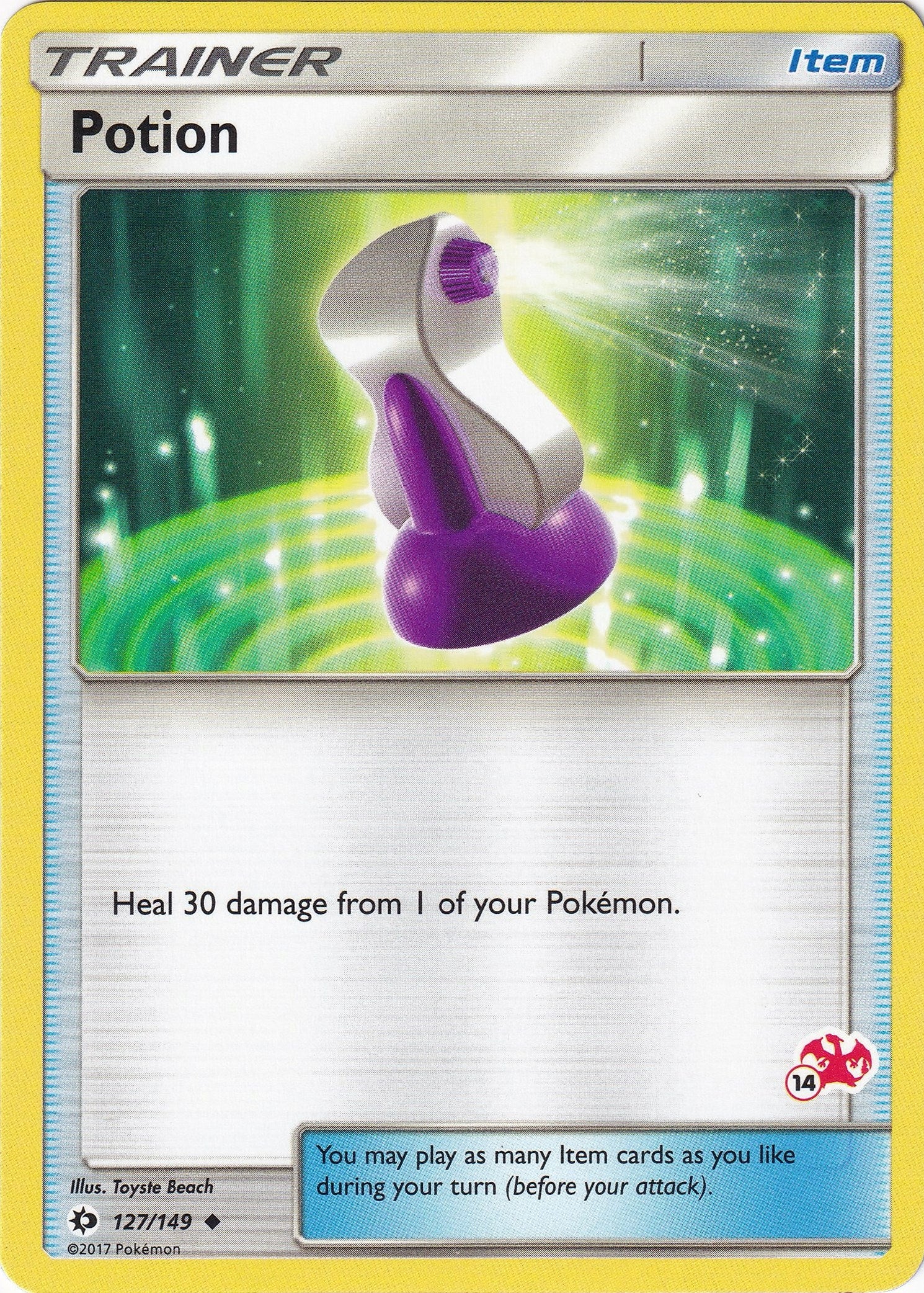 Image for Potion - 127/149 (#14 Charizard Stamped) (Battle Academy) (127/149) - Pokemon