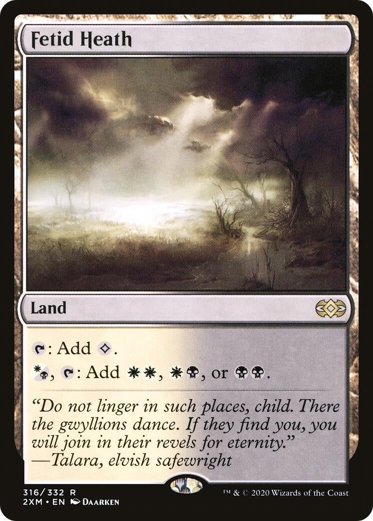 Image for Fetid Heath (Double Masters) (316) - Magic: The Gathering