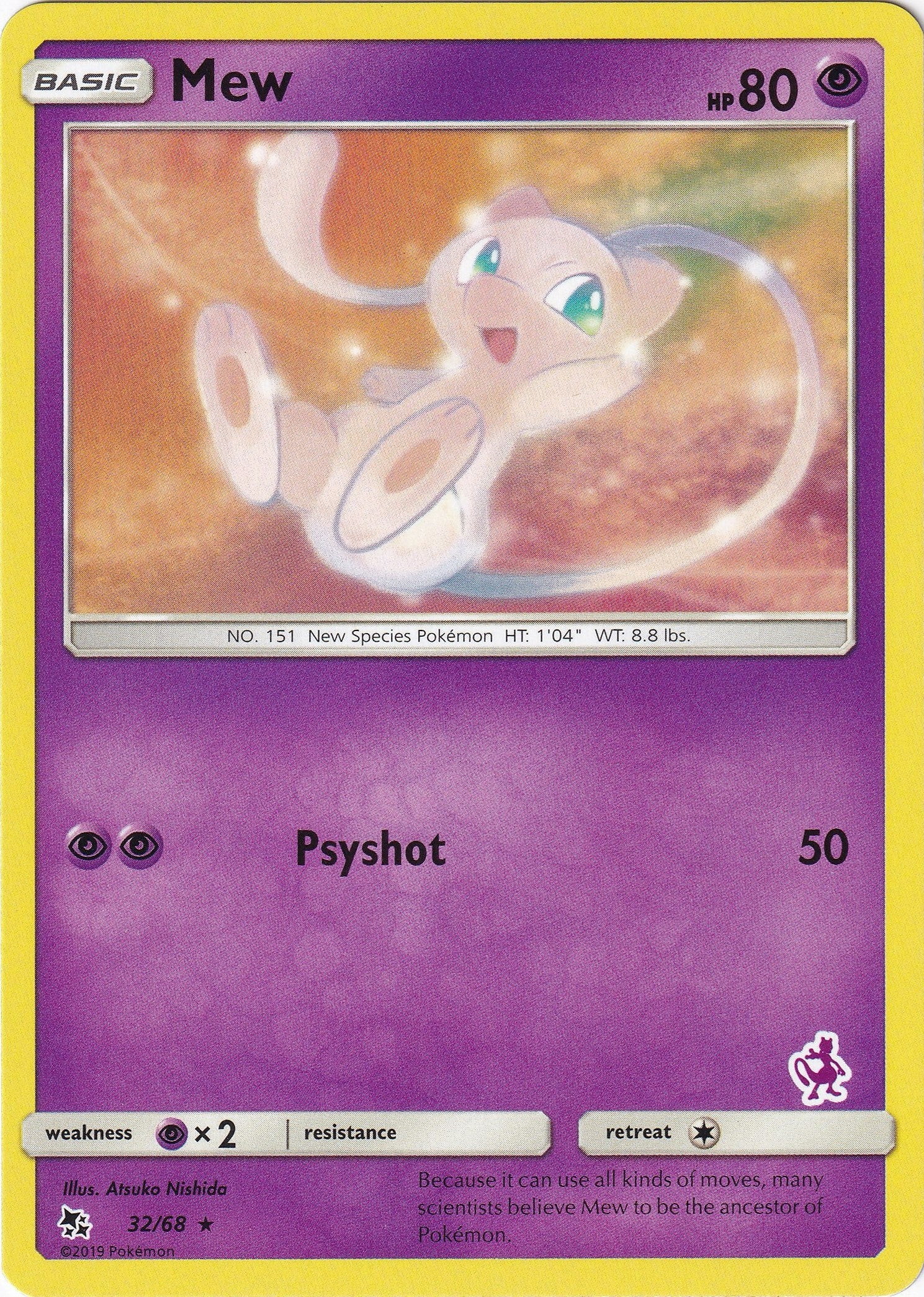 Image for Mew - 32/68 (Mewtwo Stamped) (Battle Academy) (032/068) - Pokemon